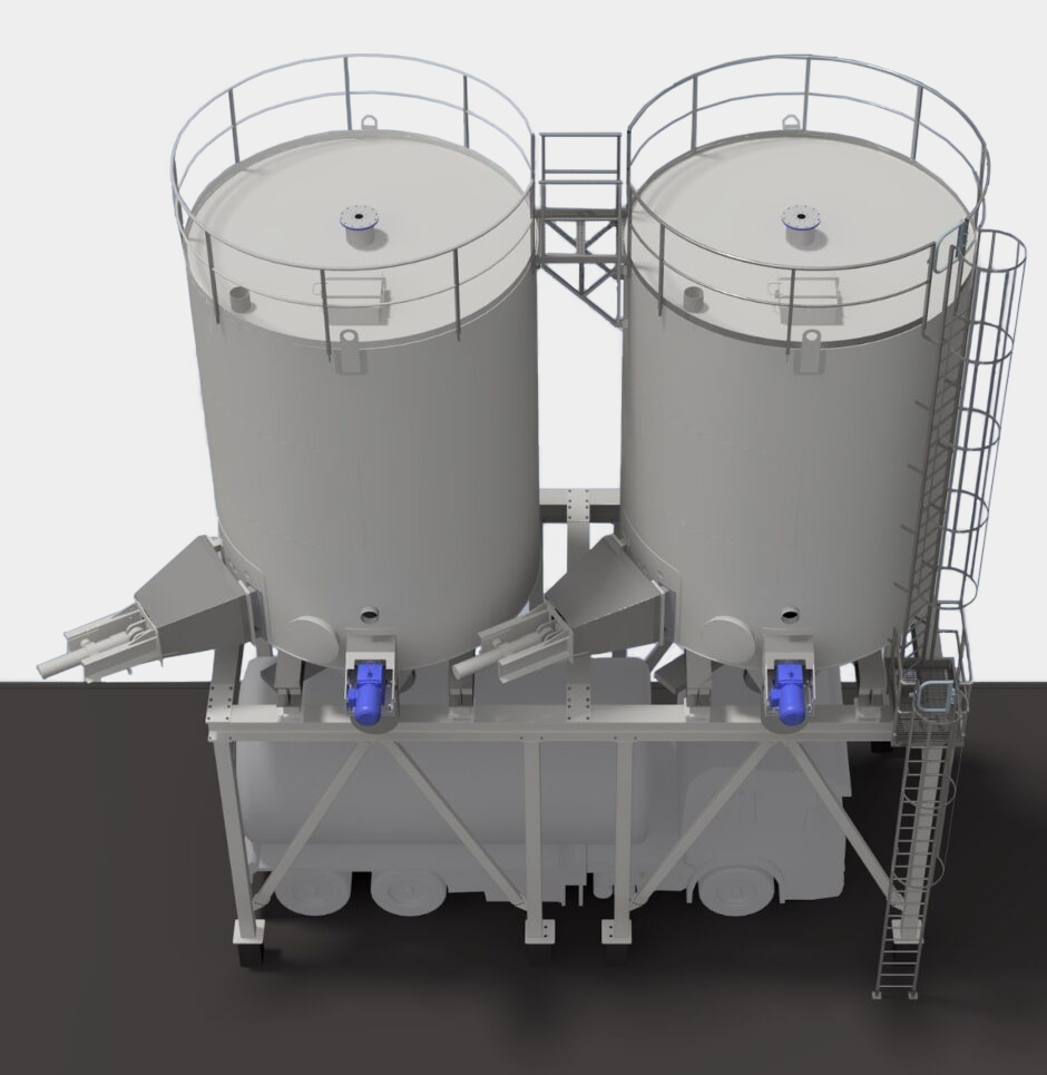 Sludge silos